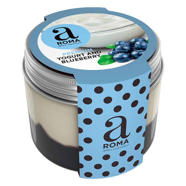Yogurt and blueberry
